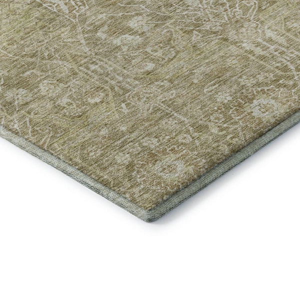 Mayfield Premium Machine Washable Abstract AMF1133 Taupe 10 ft. x 14 ft. Area Rug