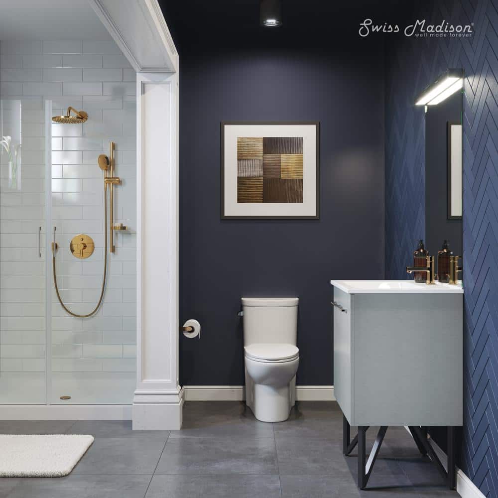Voltaire 48" x 36" Black Acrylic Single-Threshold Shower Base