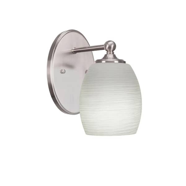 Unbranded Royale 1-Light Brushed Nickel Wall Sconce