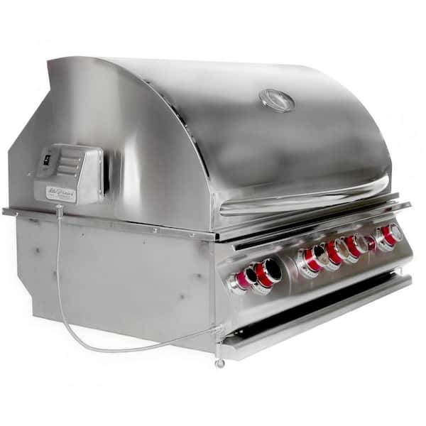 Cal Flame 4 Burner Built In Stainless Steel Propane Gas Convection