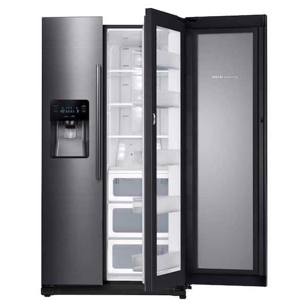 Samsung 24.7 cu. ft. Side by Side Refrigerator in Fingerprint Resistant Black Stainless