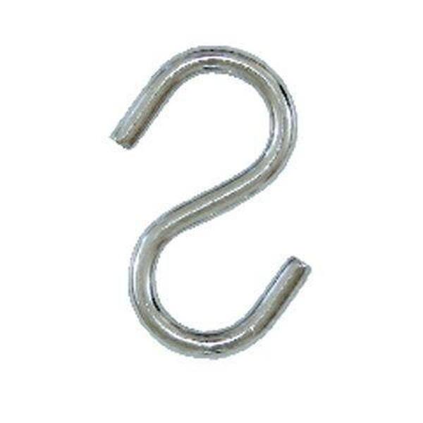 Lehigh 3/16 in x 2-1/8 in 10 lb. Stainless Steel S-Hook (5-Pack)
