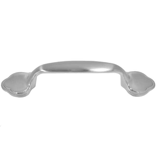 null Chateau 3 in. Center-to-Center Satin Nickel Arch Cabinet Pull (25-Pack)