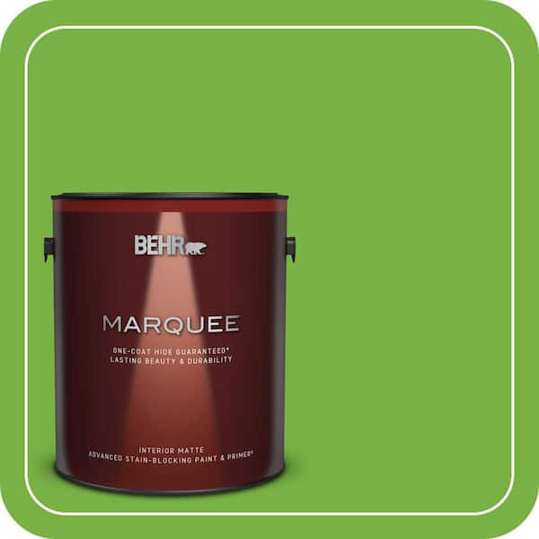 BEHR MARQUEE 1 gal. #S-G-430 Sparkling Apple Matte Interior Paint & Primer