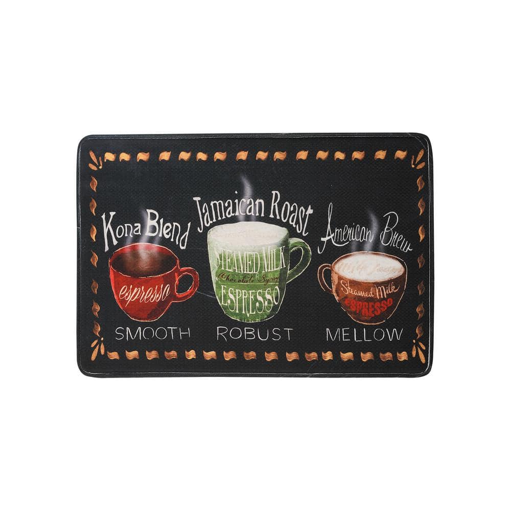 EverGrace Jamaican Roast Rectangle Kitchen Mat 22in.x 35in