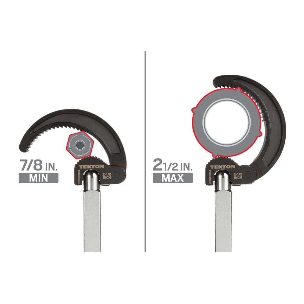 Telescoping Chrome Basin Wrench with Self-Adjusting Jaw