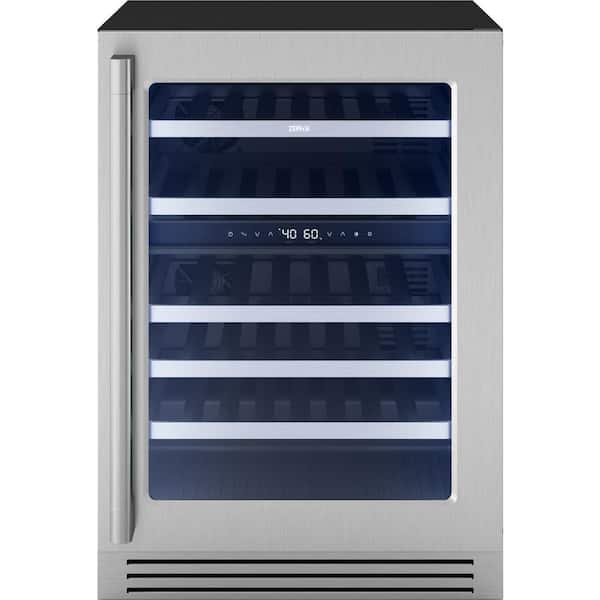 Presrv Pro 24 in. 45-Bottle Dual Zone Beverage and Wine Cooler in Stainless Steel