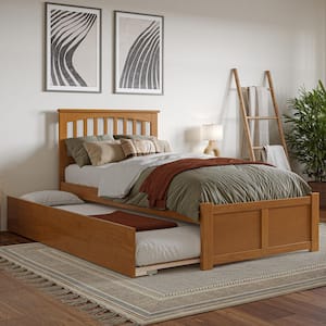 AFI Mission Light Toffee Natural Bronze Solid Wood Frame Twin XL