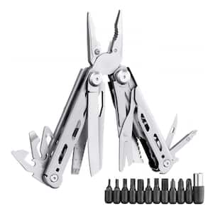 16-in-1 Multi Tool Pliers Set for Survival Camping, Hunting and Hiking in Silver