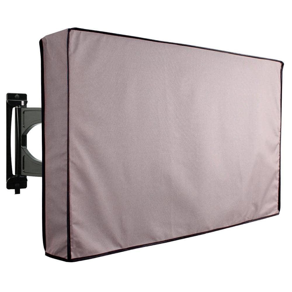 Outdoor TV Cover 60  to 65  Inches Universal Weatherproof Protector - Grey