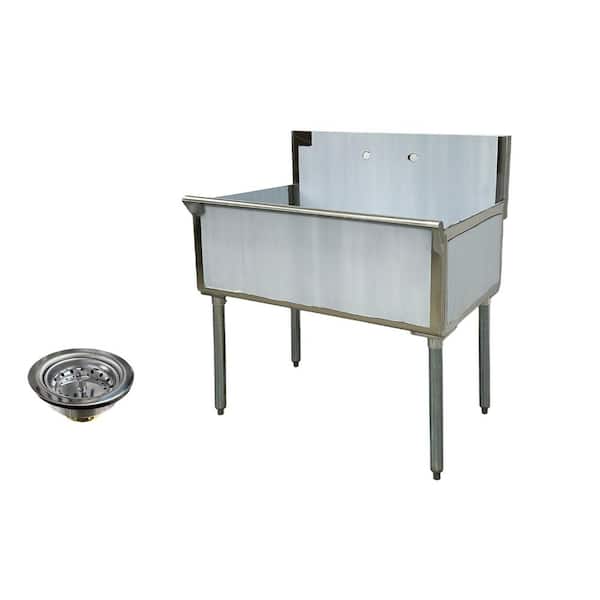 36 in. Stainless Steel Commercial Utility Sink