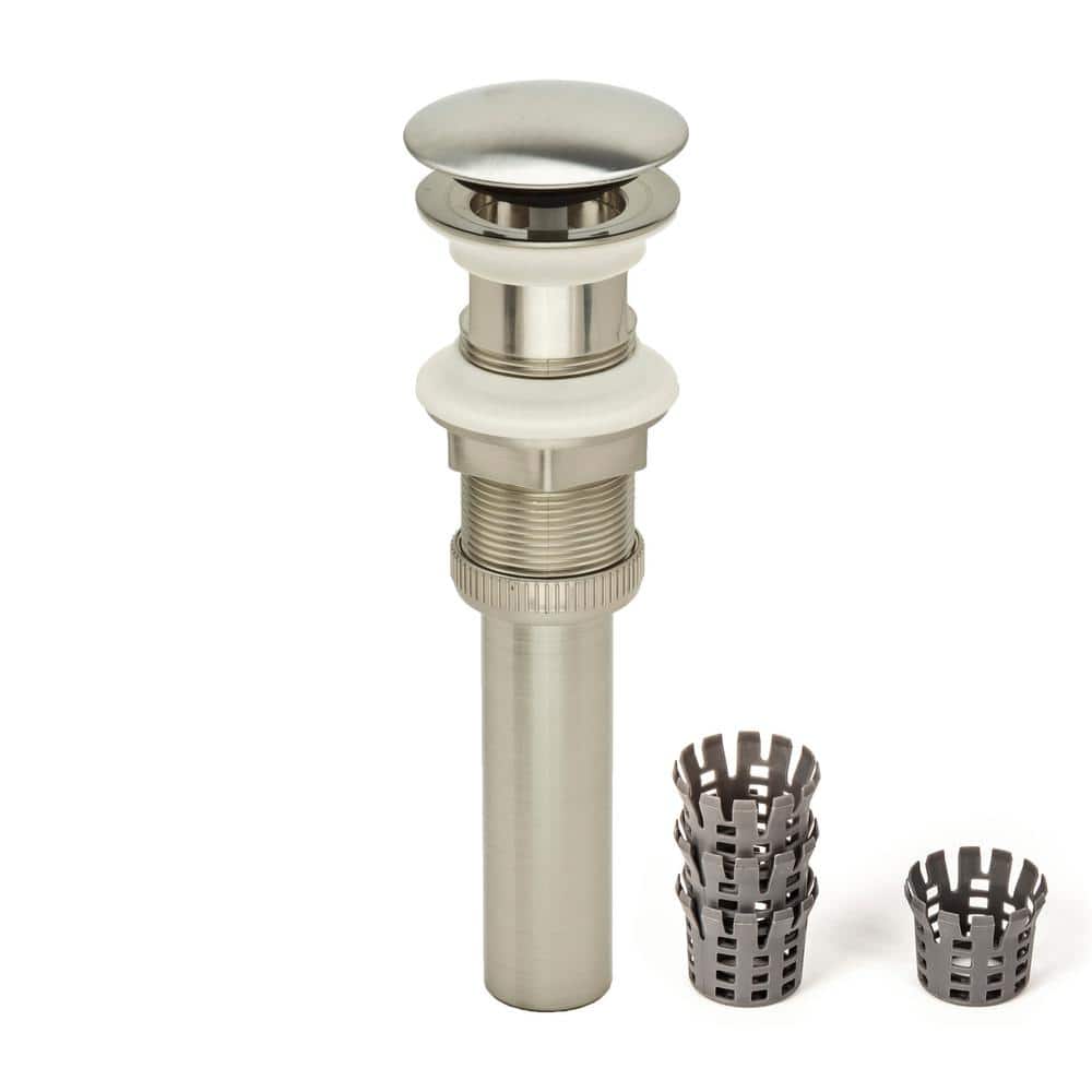 "DecoDRAIN 2-in-1 Plastic Sink Drain,Push (Open/Close),Umbrella (Open), w/o Overflow, 2.7"" Cap, 1.6-2.2 in. Sink Hole, BN" price history on PriceWatchPro