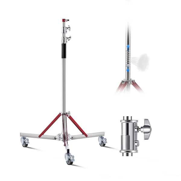 VEVOR Heavy Duty Light Stand Casters Max Height 10.5 ft. Tripod Stand Unframed Photography Wall Art 125.98 in. x 40.94 in.