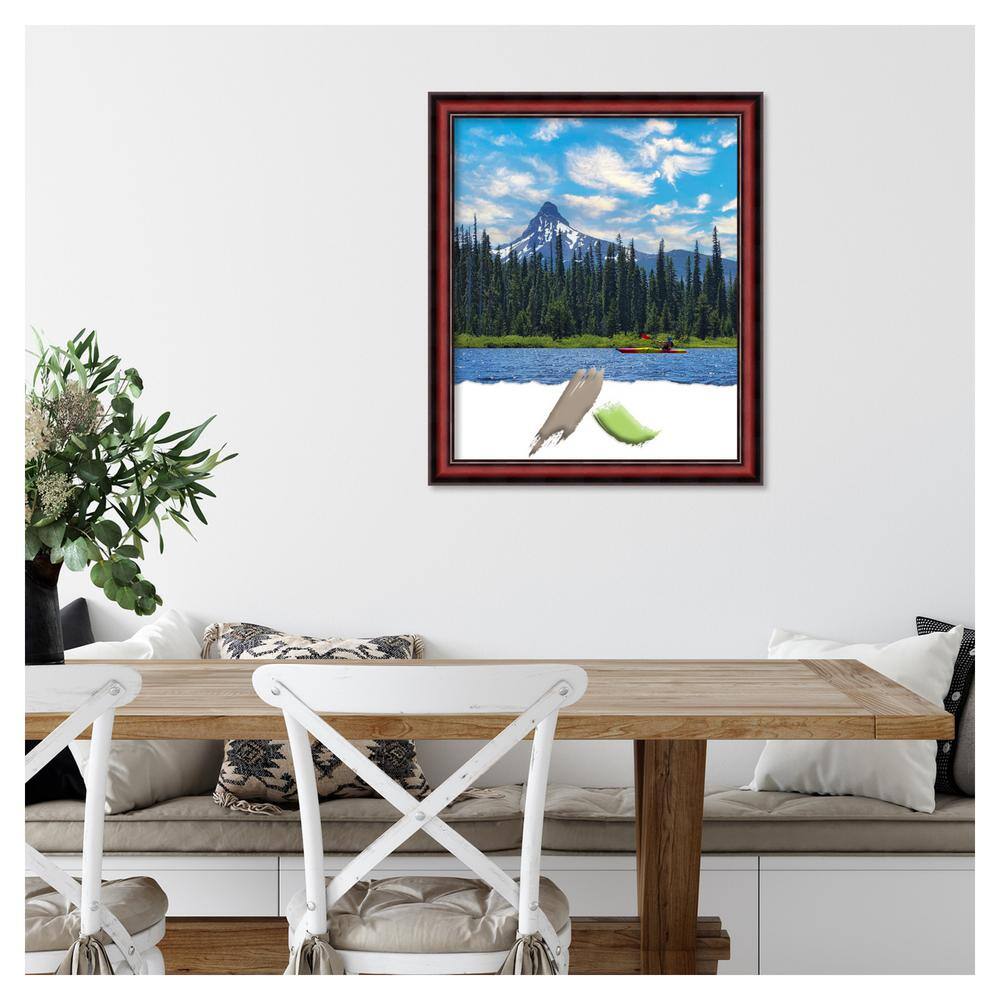 Rubino Cherry Scoop Satin Wood Wall Picture Frame