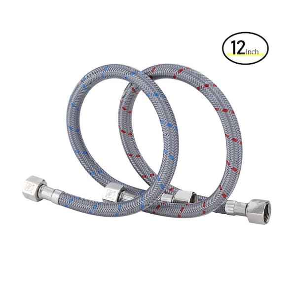 ARCORA 1/2 in. FIP x 12 in. Stainless Steels Faucet Supply Line