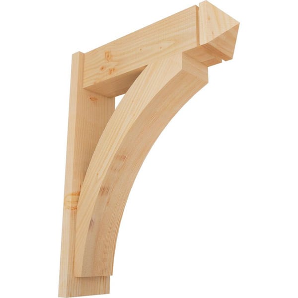 Ekena Millwork 8 in. x 34 in. x 26 in. Douglas Fir Thorton Arts and Crafts Smooth Outlooker