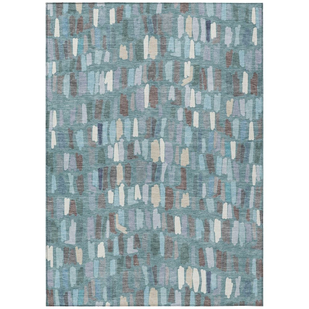 Chantille Machine Washable Indoor/Outdoor Abstract ACN2377 Teal 10 ft. x 14 ft. Area Rug price history on PriceWatchPro