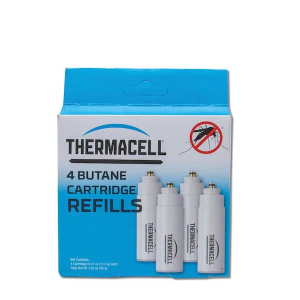 Thermacell Outdoor Mosquito Repellant Butane Cartridge Refill (4-Count) 48-Hour Coverage and Deet Free