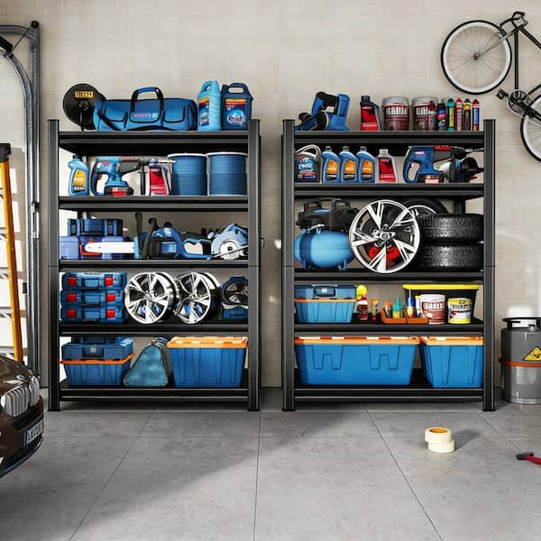 Tileon 5 Tier Storage Rack with Adjustable Height Shelving display picture 1