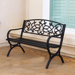 4 ft. Steel Outdoor Patio Porch Chair Loveseat Bench