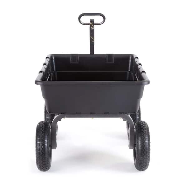 Gorilla Carts 10-Cu Ft Heavy Duty Poly Dump Cart - Carts
