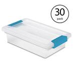 Sterilite Large File Clip Box Clear Storage Bin Container with Lid (18 ...