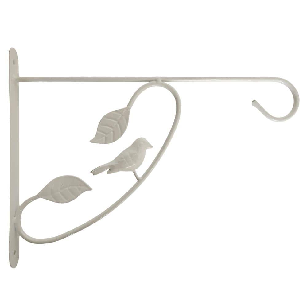 Bird Scroll Metal Wall Bracket for Hanging Accessories and Flowerpots Suitable for Indoor & Outdoor, White price history on PriceWatchPro