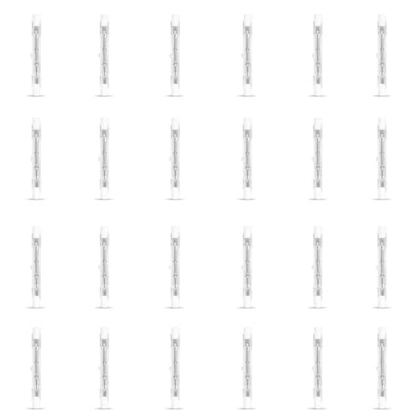 Feit Electric 150-Watt Bright White (2700K) T3 R7 Short Base Dimmable Halogen Light Bulb (24-Pack)