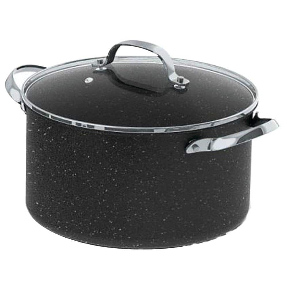 Reviews for Starfrit The Rock Bakelite 8-Piece Aluminum Nonstick Cookware  Set in Black Speckle