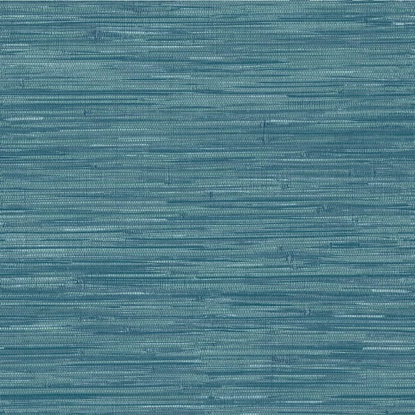 NuWallpaper Navy Grassweave Blue Textured Wallpaper Sample