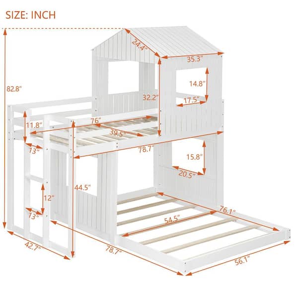 House on the Hill ロンパース ボンネット セット 70size Amazon.com: Harper & Bright Designs House Bed for Kids, Wood