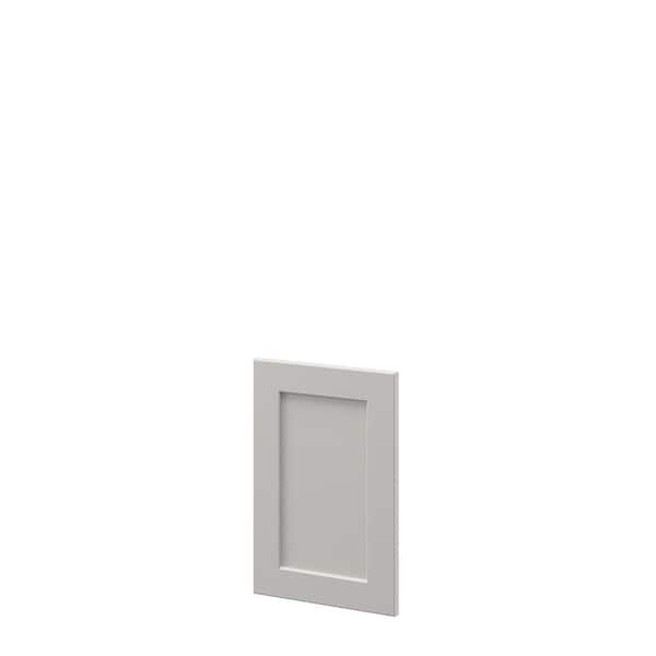 SIMPLY WOODMARK PRO Shaker Full Overlay 11.56 in. W x 17.5 in. H Decorative Door Wall End Panel in Stone Gray
