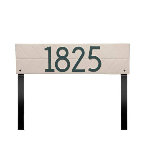 Herringbone Horizontal Plaque, Standard Lawn 1-Line