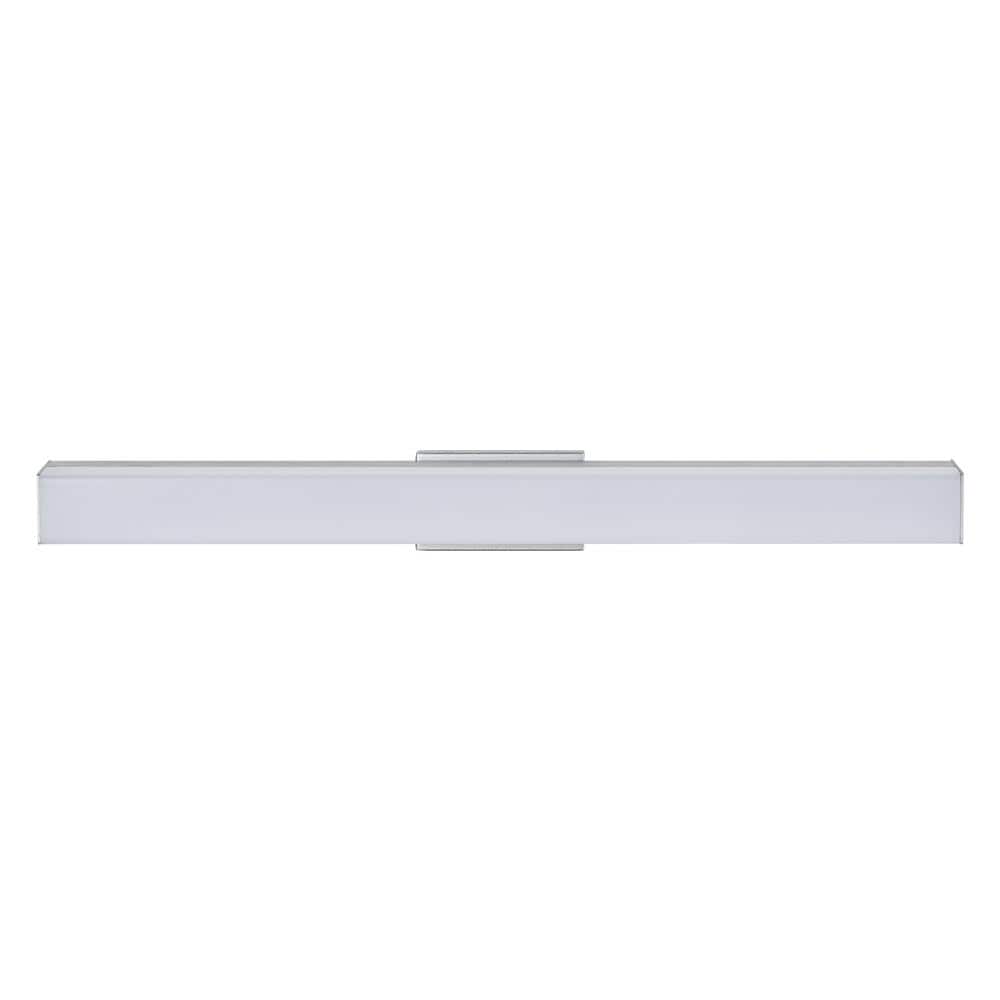 Sleek Procyon 24" Silver Dimmable LED Bathroom Vanity Light
