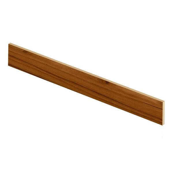 Cap A Tread Teak 47 in. Long x 1/2 in. Deep x 7-3/8 in. Height Vinyl Riser to be Used with Cap A Tread