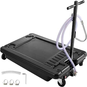Oil Drain Pan 17 Gal. Low Profile Oil Change Pan with Electric Pump and 10 ft. Hose for Car SUV Trailer Draining Oil
