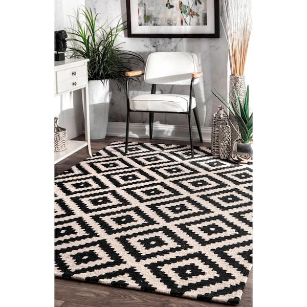nuLOOM Kellee Contemporary Black 8 ft. x 10 ft. Area Rug MTVS174A-76096 -  The Home Depot