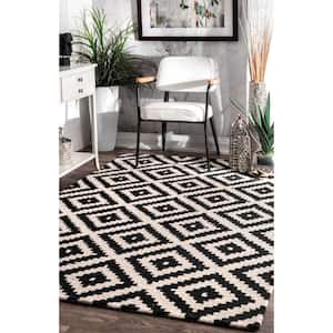 Kellee Contemporary Black 8 ft. x 10 ft. Area Rug