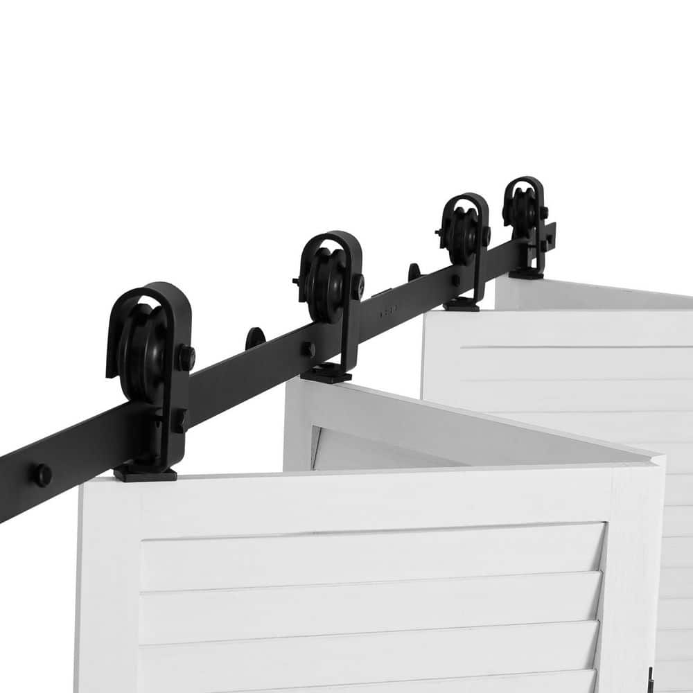 Bi-Folding Sliding Barn Door Hardware Track Kit, 76 in. Top Mount Track Kit, Slide Smoothly and Quietly, Easy to Install price history on PriceWatchPro