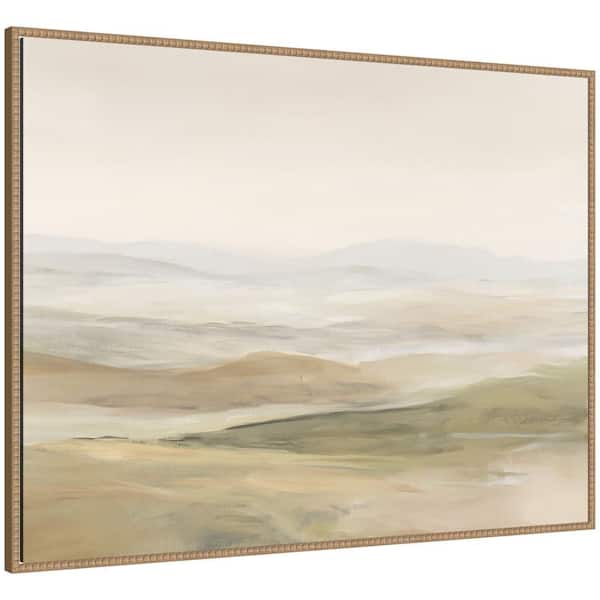 Sylvie Fading Fields IV by Amy Lighthall Landscape Framed Canvas Art Print 32 in. x 42 in.