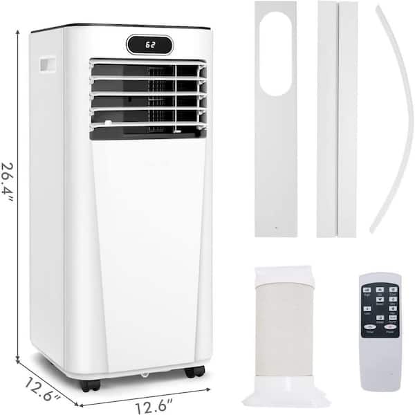 veer Beurs module Gymax 3-in-1 Portable Air Conditioner 8000 BTU (ASHRAE) 5300 BTU (DOE) AC  Unit Air Cooler with 24-Hour Timer in White GYM09594 - The Home Depot