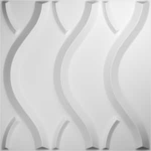 Nexus White 3/8 in. x 1-3/5 ft. x 1-3/5 ft. White PVC Decorative Wall Paneling 1-Pack