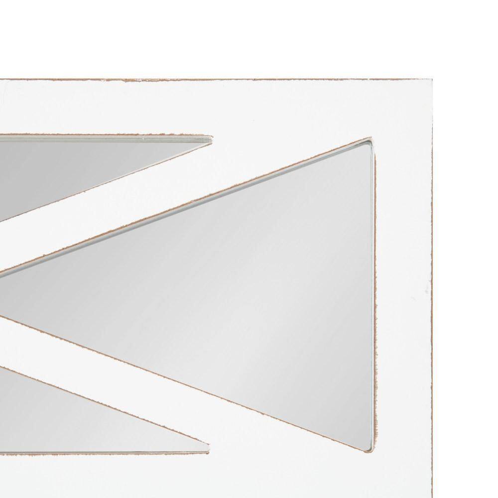 White Farmhouse Full Length Rectangular Bathroom Vanity Mirror