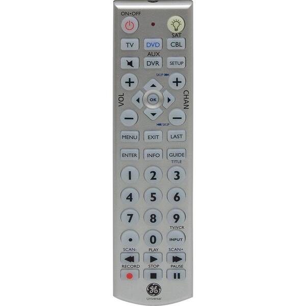 GE Universal Remote with LED Backlight (4-Piece)