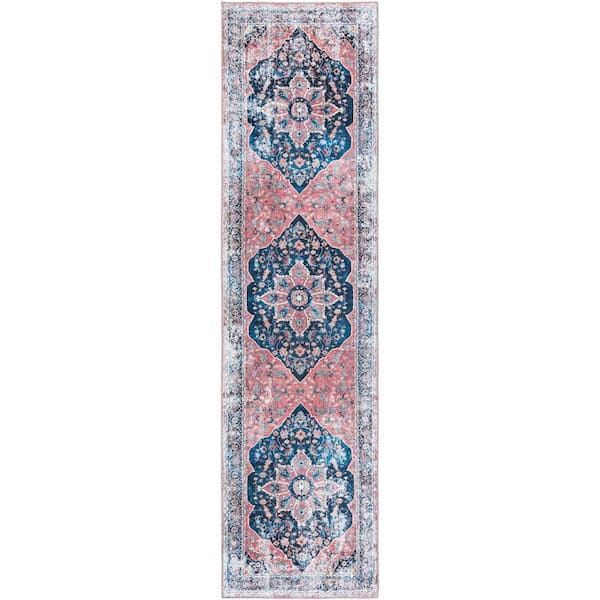 Yara Aramis Navy Blue 2 ft. 7 in. x 10 ft. Area Rug