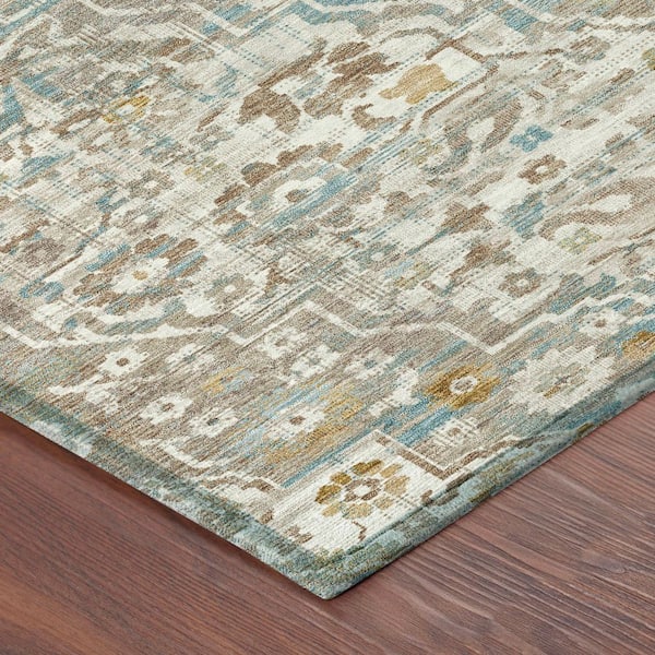 Chantille Machine Washable Indoor/Outdoor Abstract ACN2782 Ivory 3 ft. x 5 ft. Area Rug