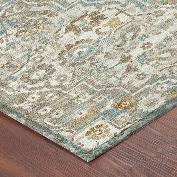 Chantille Machine Washable Indoor/Outdoor Abstract ACN2782 Ivory 5 ft. x 7 ft. 6 in. Area Rug
