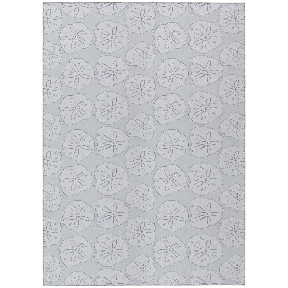 Surfside Gray 5 ft. x 7 ft. 6 in. Geometric Indoor/Outdoor Area Rug