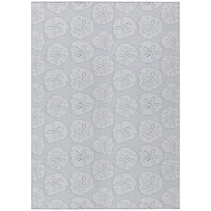 Surfside Gray 5 ft. x 7 ft. 6 in. Geometric Indoor/Outdoor Area Rug