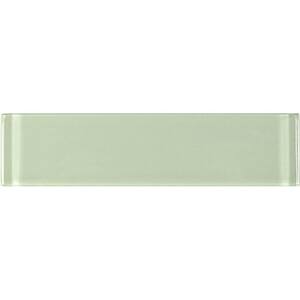 Classic Design Celery Green Subway 3 in. x 12 in. Glossy Glass Wall Tile (1 Sq. Ft.)